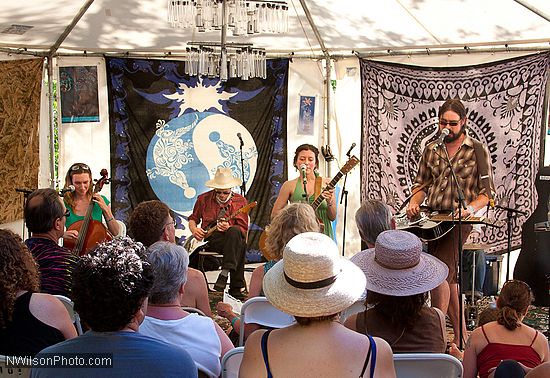 Blushin' Roulettes in performance at the Revival Tent.