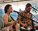 View from under the shade tent in the main concert meadow