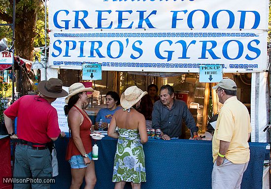 Scenes in the food pavilion