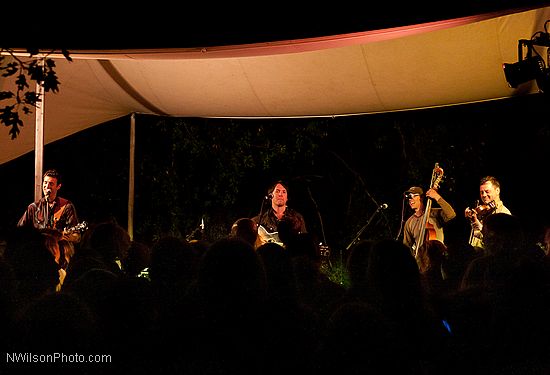 Hot Buttered Rum string band was happening at the Arlo Hagler stage Saturday night.