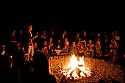 Full moon campfire sing along and story telling.