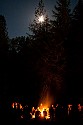 Full moon campfire sing along by the creek