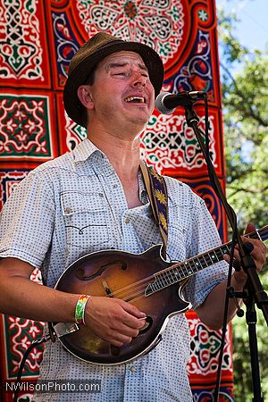 Hot Buttered Rum string band on the main stage Sunday afternoon