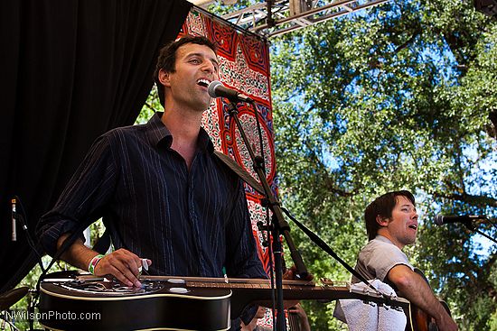 Hot Buttered Rum string band on the main stage Sunday afternoon