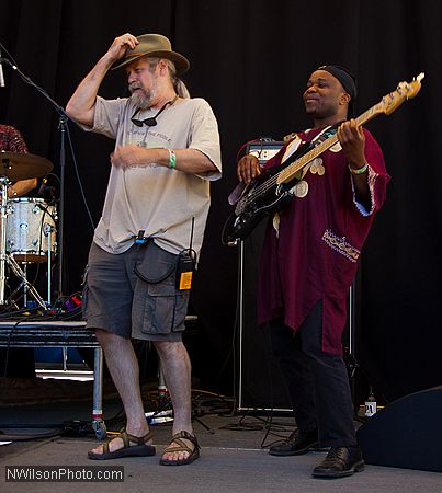 Festival producer Cloud Moss joined the dancers on stage