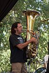 Freebo sits in on tuba with Preservation Hall Jazz Band