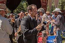 Mark Braud leads the band off the stage and into the audience