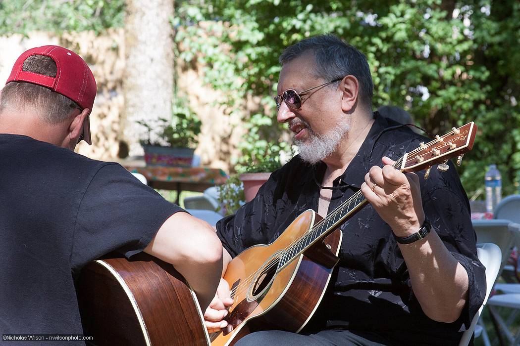 David Bromberg jamming backstage