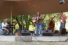 Houston Jones band at the Hagler stage Saturday afternoon