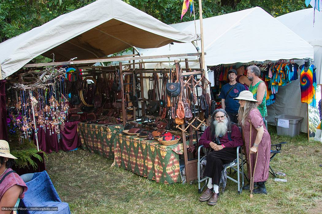 Vendors at the main concert bowl