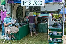 Vendors at the main concert bowl