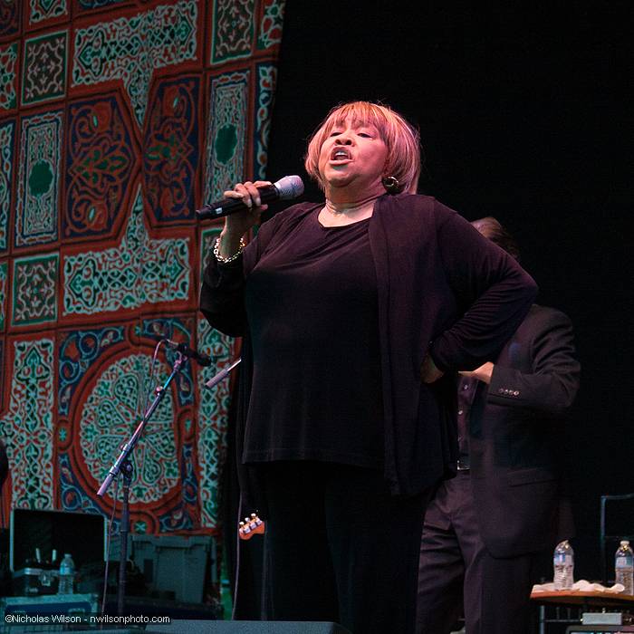 Mavis Staples and her band Saturday night