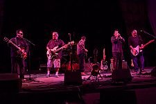 Los Lobos with Catfish Jack sitting in on mouth harp