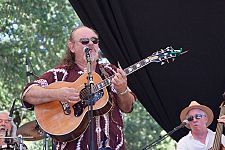 Travis Jones of the Houston Jones band on the Main stage Sunday afternoon