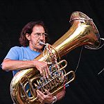 Freebo sits in on tuba with Todd Snider and Great American Taxi