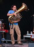 Freebo sits in on tuba with Todd Snider and Great American Taxi