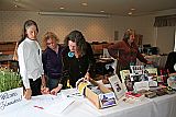 The filmmaker sign-in desk at the Mendocino Film Festival box office on the first day.