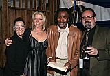 Betsy Ford, Jennifer Taylor, TV and movie actor Carl Lumbly and festival co-founder Keith Brandman at the Awards Ceremony for Mendocino Film Festival 2007.