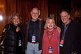 Filmmakers Wendy Slick ("Passion & Power") , Bob Elfstrom ("Waiting For A Train"),  Pat Ferrero and Alan Dater at the opning party for Mendocino Film Festival pro Take 4 - 2009