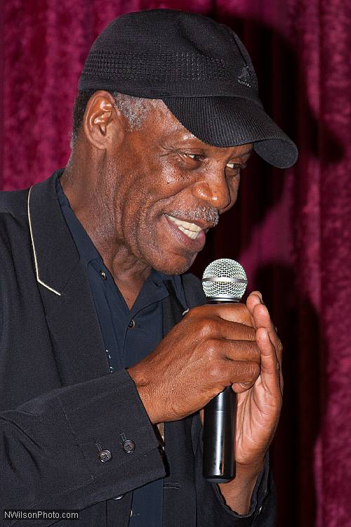 Danny Glover on stage at Crown Hall.