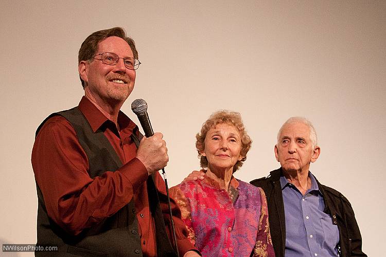 Daniel Ellsberg and wife Patricia  took questions from the audience after the showing of the documentary "The Most Dangerous Man In America" at the Mendocino Film Festival in Mendocino California June 4, 2010.