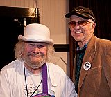 Wavy Gravy and cinematographer Haskell Wexler at the Mendocino Film Festival 2010.