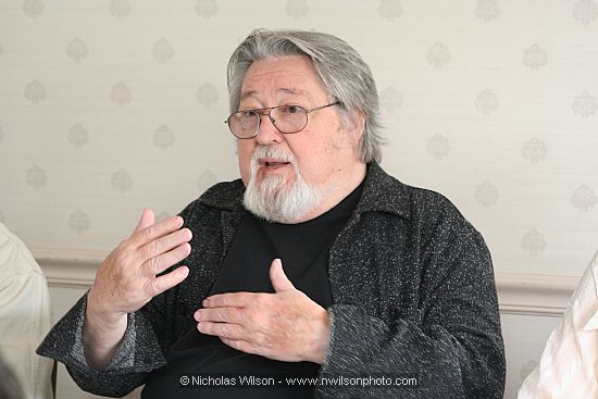 Cinematographer Laszlo Kovacs at a workshop during the inaugural Mendocino Film Festival in 2006