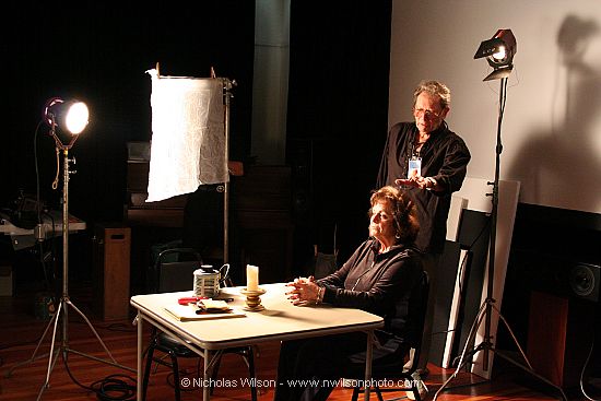 Lighting workshop by Rich Aguilar at the inaugural Mendocino Film Festival in 2006.