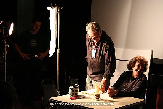 Lighting workshop by Rich Aguilar at the inaugural Mendocino Film Festival in 2006.