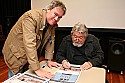 Jim McCollough and cinematographer Laszlo Kovacs at the inaugural Mendocino Film Festival in 2006