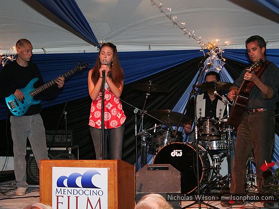 Singer Alycia Lang and her band performed during the Opening Reception Thursday May 17, 2007