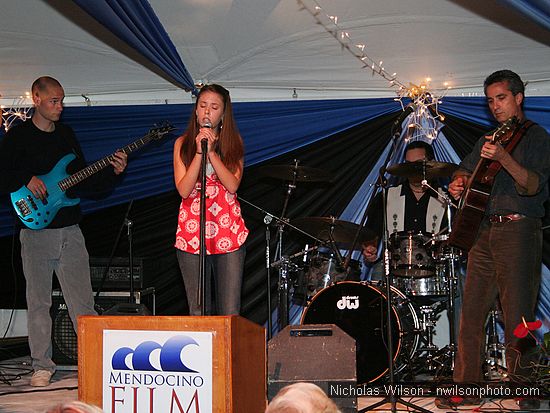 Singer Alycia Lang and her band performed during the Opening Reception Thursday May 17, 2007