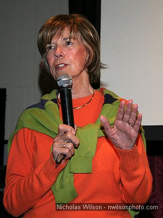 Cammie Conlon, who played Bonnie Blue Butler opposite Clark Gable in the classic Gone With The Wind, was the emcee as local movie veterans shared memories of their parts in movies filmed in Mendocino.