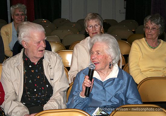 Local old-timers shared memories of their participation in movies filmed in Mendocino.