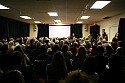 St. Anthony's parish hall was jammed for a showing of Genghis Blues.