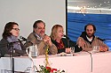 Panel members Bernadine Mellis, Chuck Braverman, Pat Ferrero and Chris Pilaro talked about Activism and Distribution Saturday morning in the festival tent.