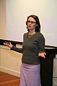 Filmmaker Bernadine Mellis answers audience questions after a showing of The Forest For The Trees at St. Anthony's Hall Saturday evening.