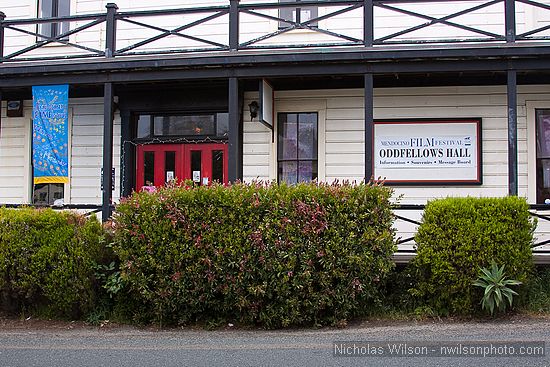 Mendocino's historic Odd Fellows Hall was headquarters for Mendocino Film Festival Take 4 - 2009