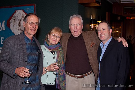 Skip Taube, Shanti Benoit, Ward Ryan and Andrew Todhunter at the opning party.