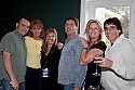 Sally Stewart and Jennifer Taylor, Mendocino Film Festival event coordinators with a happy group at the opening party.