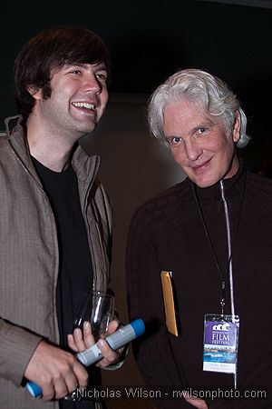 
        
        Filmmaker Nicholas Berger with MFF Program Advisor George Russell.