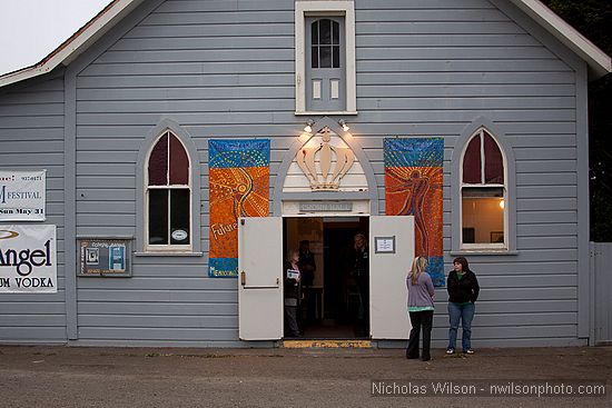 Mendocino's historic Crown Hall was the principal venue for the 2009 Mendocino Film Festival.