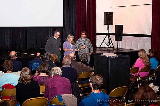 Question and Answer session with the filmmakers followed the screening of "Greetings From the Shore."