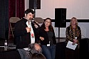 Filmmakers Carl Deal and Tia Lessin with MFF Program Director Pat Ferrero during the Q&A following showing of their film "Trouble The Water."