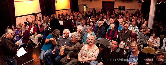 Crown Hall audience at Mendocino Film Festival