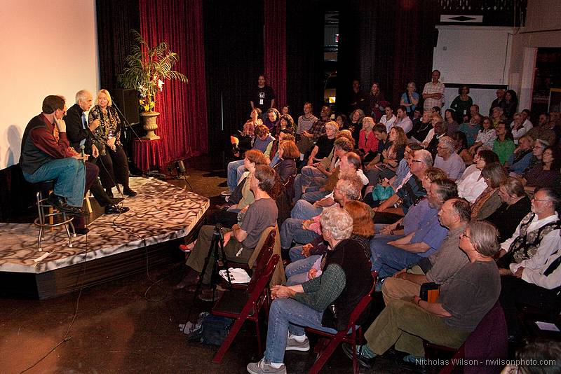 Daniel Ellsberg and wife Patricia  took questions from the audience after the showing of the documentary "The Most Dangerous Man In America" at the Mendocino Film Festival in Mendocino California June 4, 2010.