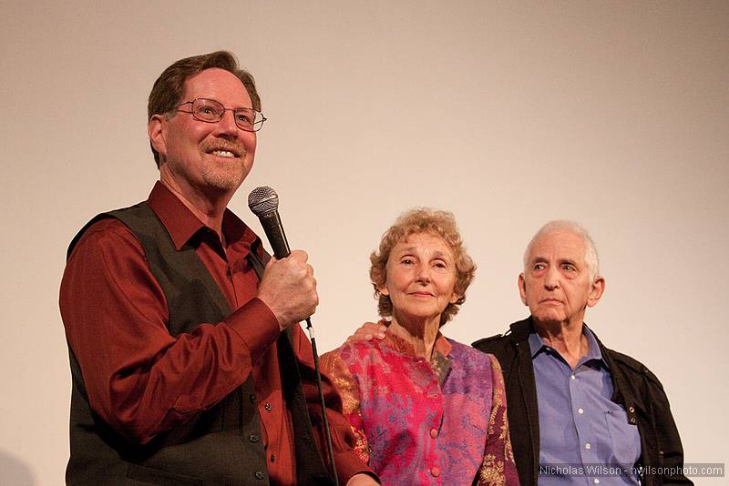 Daniel Ellsberg and wife Patricia  took questions from the audience after the showing of the documentary "The Most Dangerous Man In America" at the Mendocino Film Festival in Mendocino California June 4, 2010.