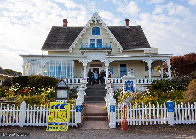Pre-season fundraiser for Mendocino Film Festival at MacCallum House Inn.