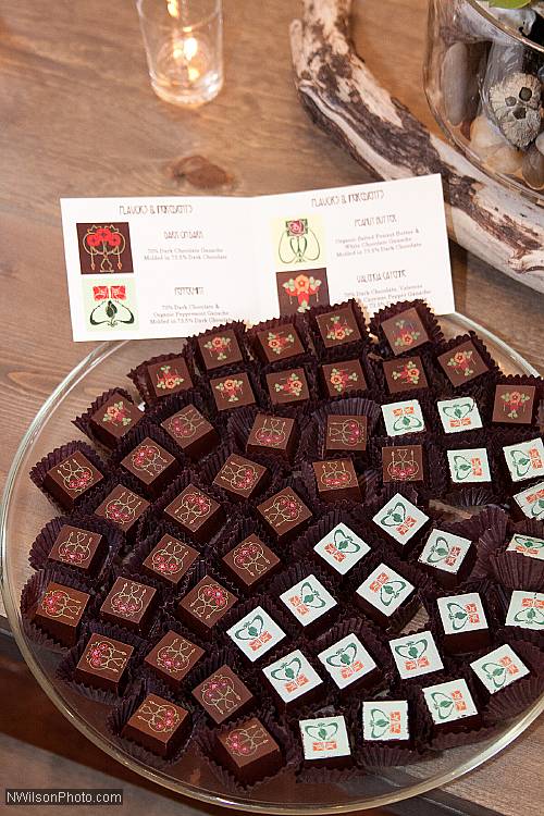 Locally made gourmet chocolates.