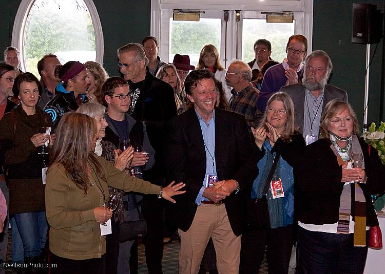 Newly appointed MFF Executive Director Michael Fox was introduced at the opening reception at Mendocino's Hill House.